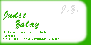 judit zalay business card
